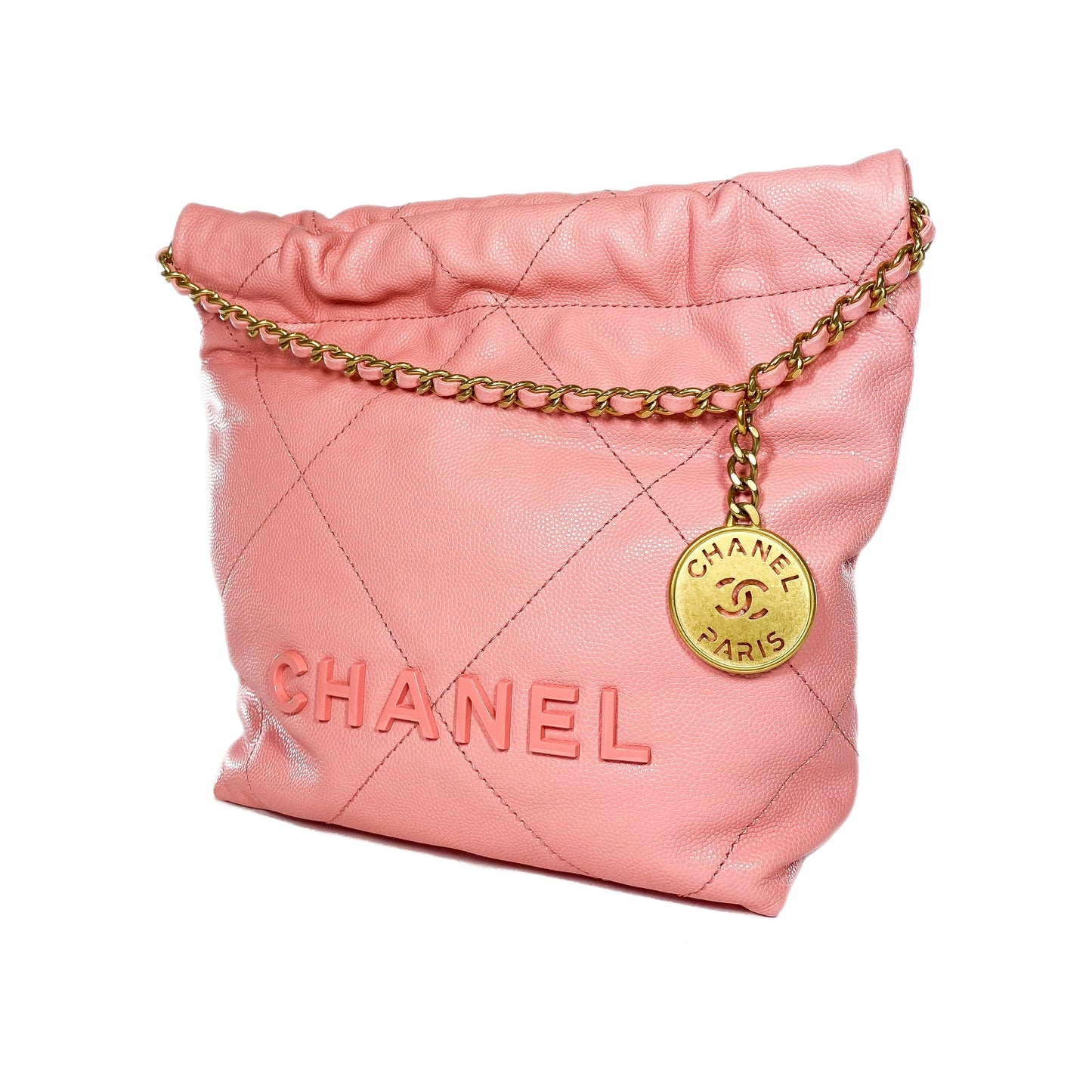 Chanel Mini Caviar Leather Gold Shoulder Bag 2