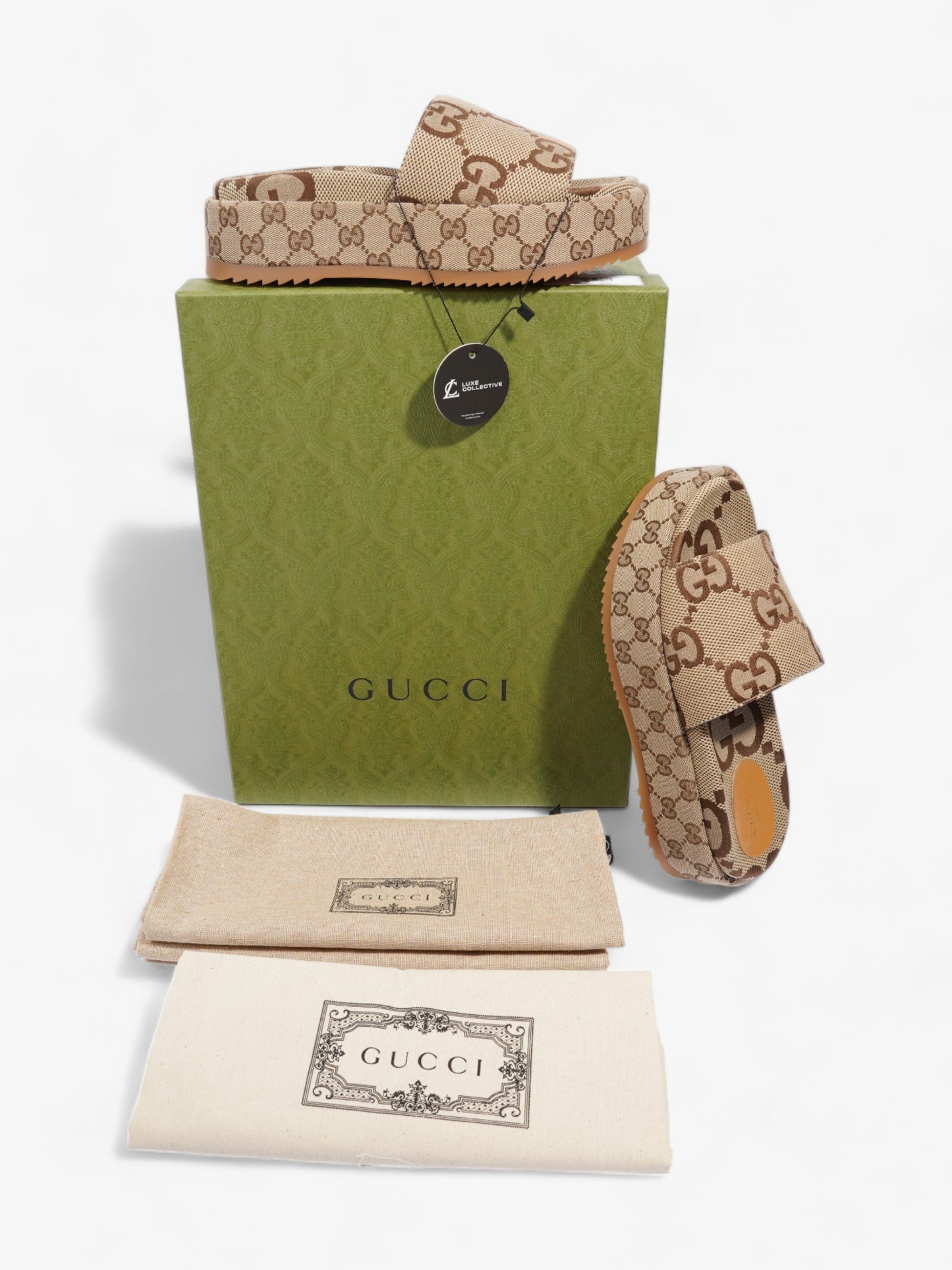 Gucci GG Platform Slide GG Supreme Canvas EU 38.5 UK 5.5