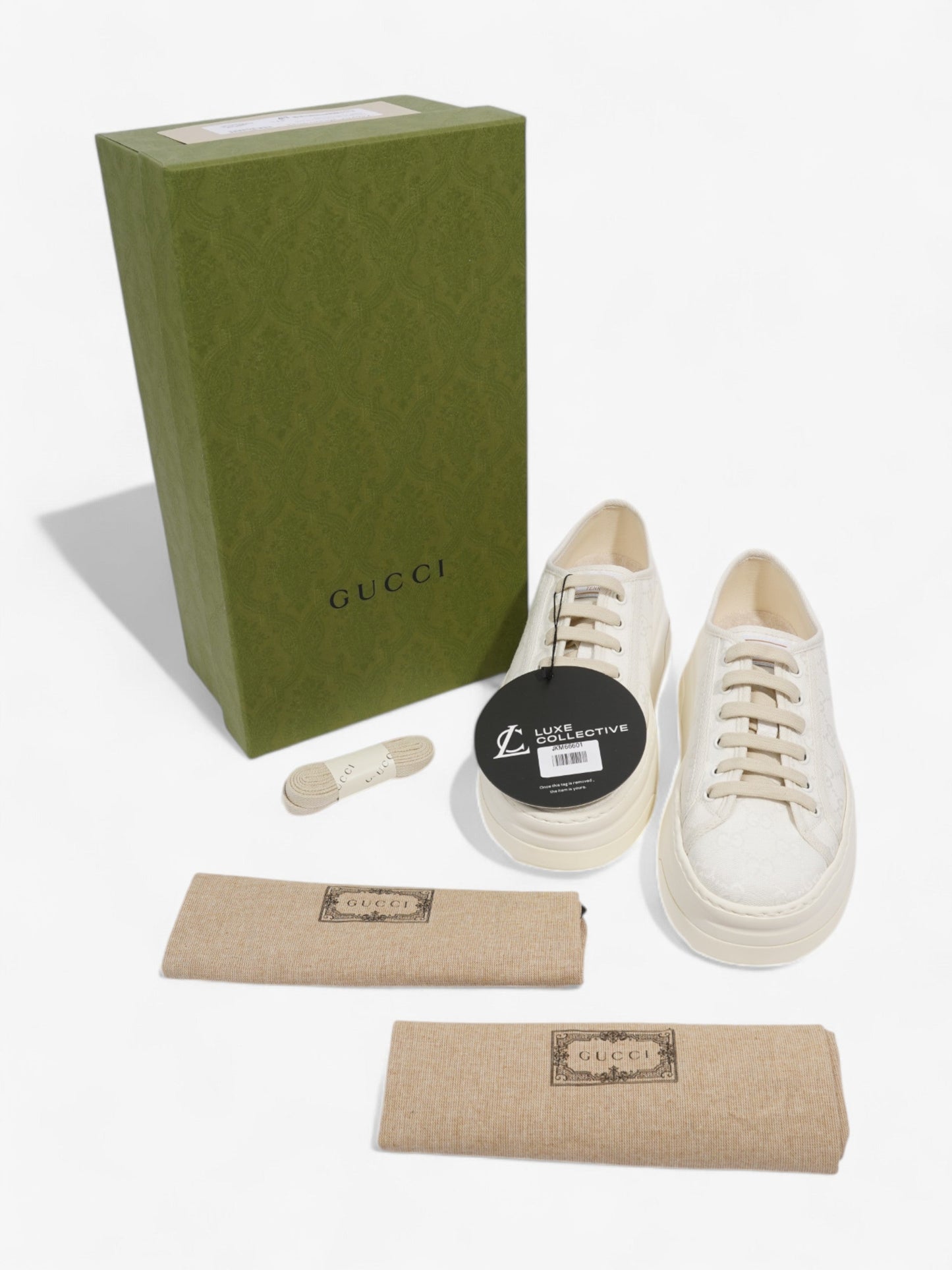 Gucci Tennis 1977 Great White Canvas EU 41.5 UK 8.5