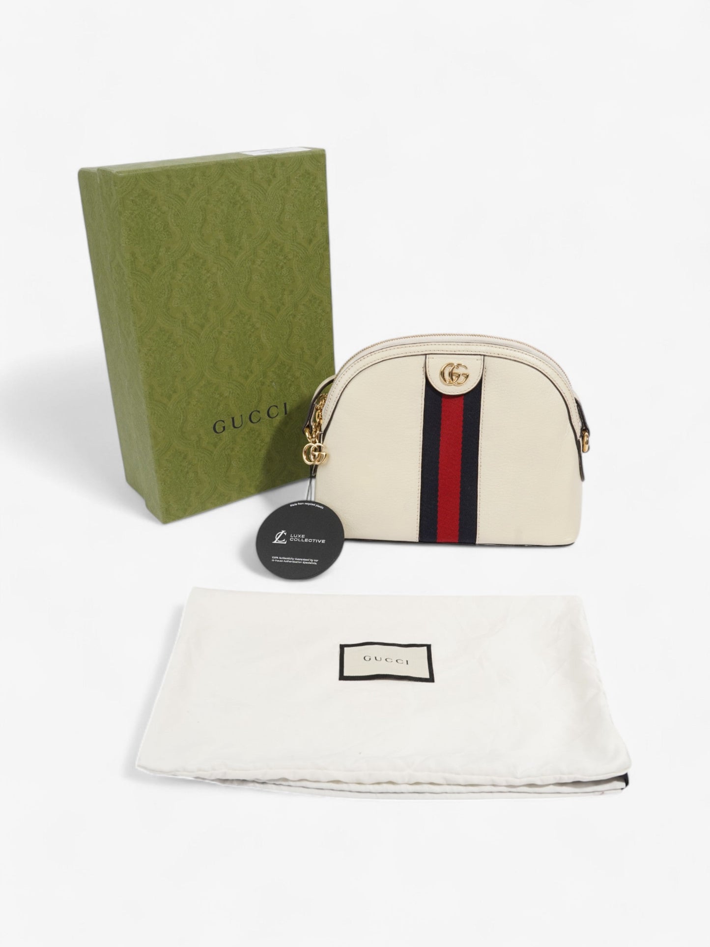 Gucci Ophidia Dome White / Blue / Red Leather