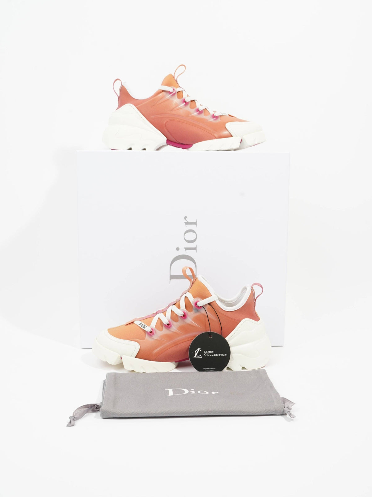 Christian Dior D-Connect Tangerine Suede EU 36 UK 3