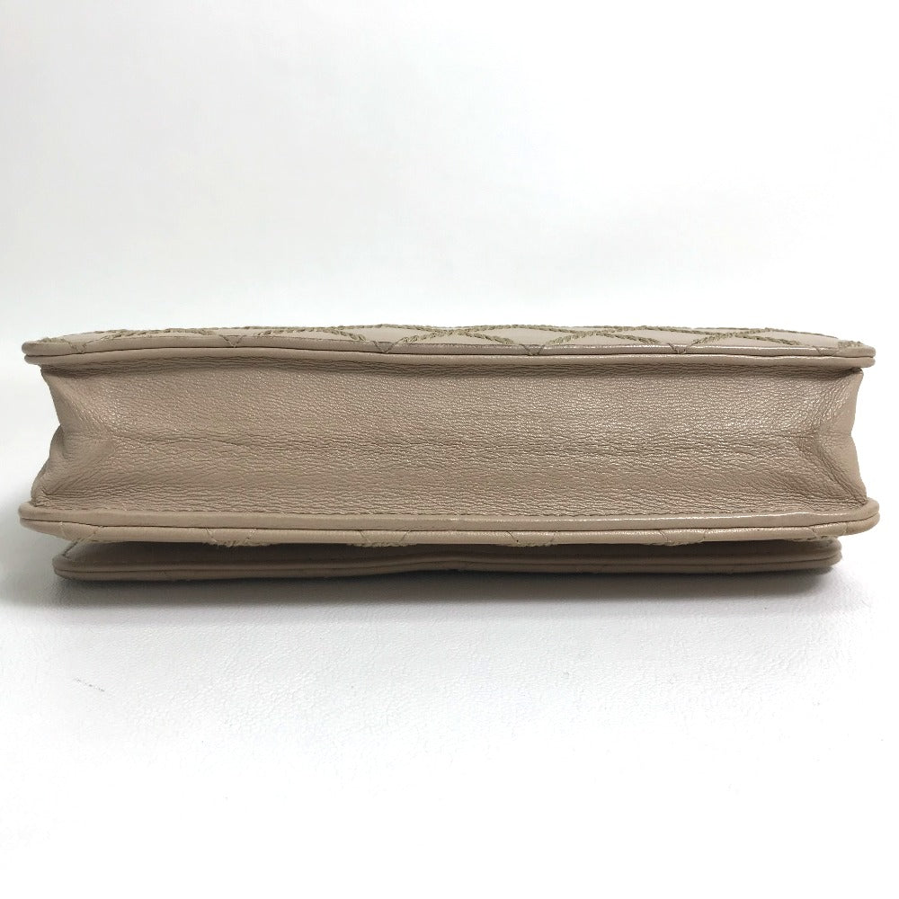 Chanel 30 Lambskin Beige Handbag 2