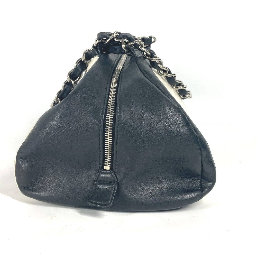 Chanel 30 Leather White Shoulder Bag