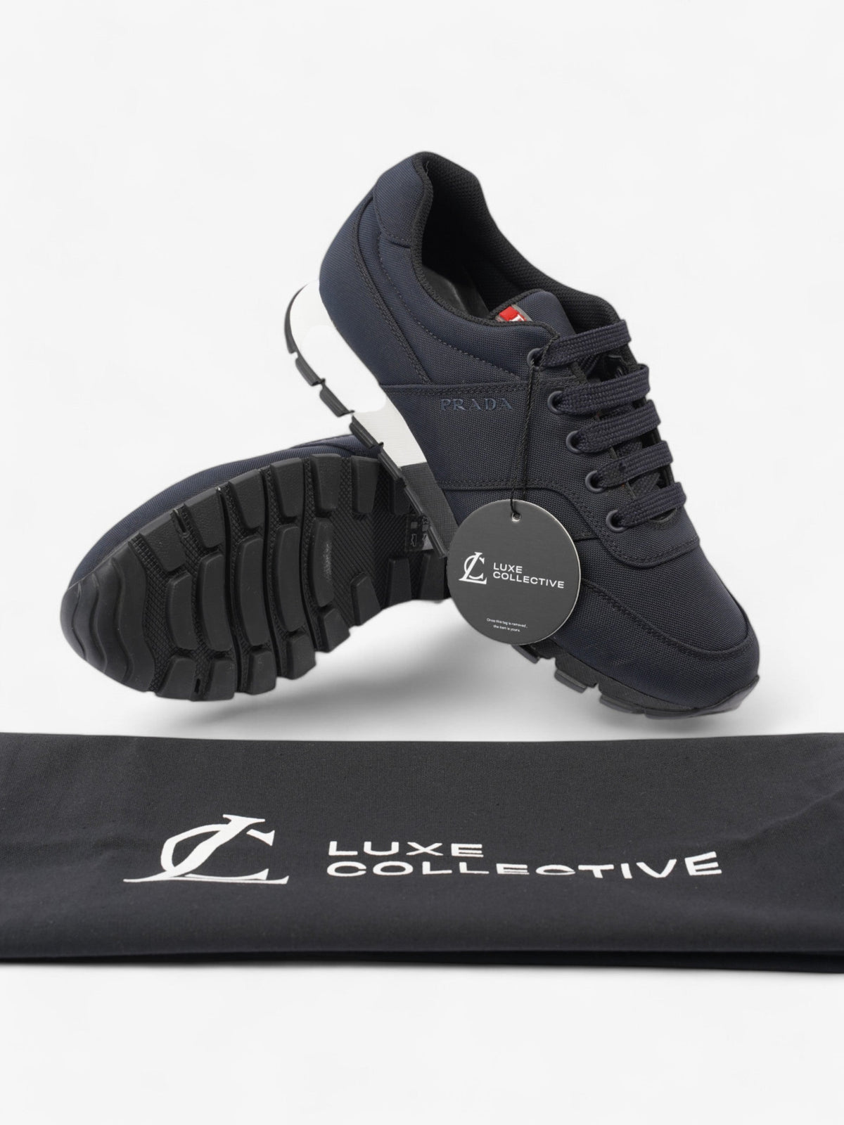 Prada Prada Tech Runners Navy / Red Mesh EU 39.5 UK 5.5