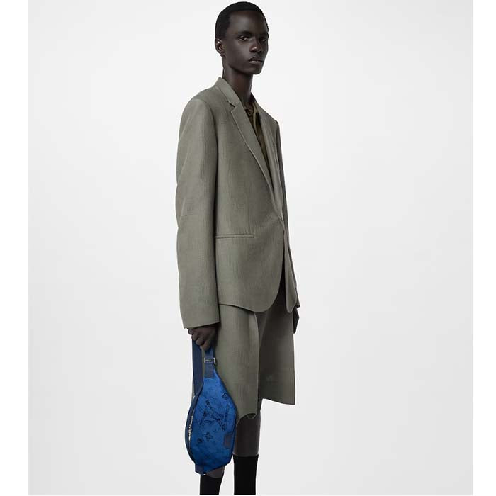 Louis Vuitton LV Unisex Discovery Bumbag Abyss Blue Monogram Aquagarden Coated Canvas