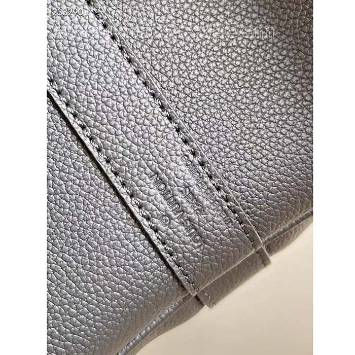 Louis Vuitton LV Unisex Keepall Bandoulière 45 Black Beige Monogram Empreinte Embossed Leather