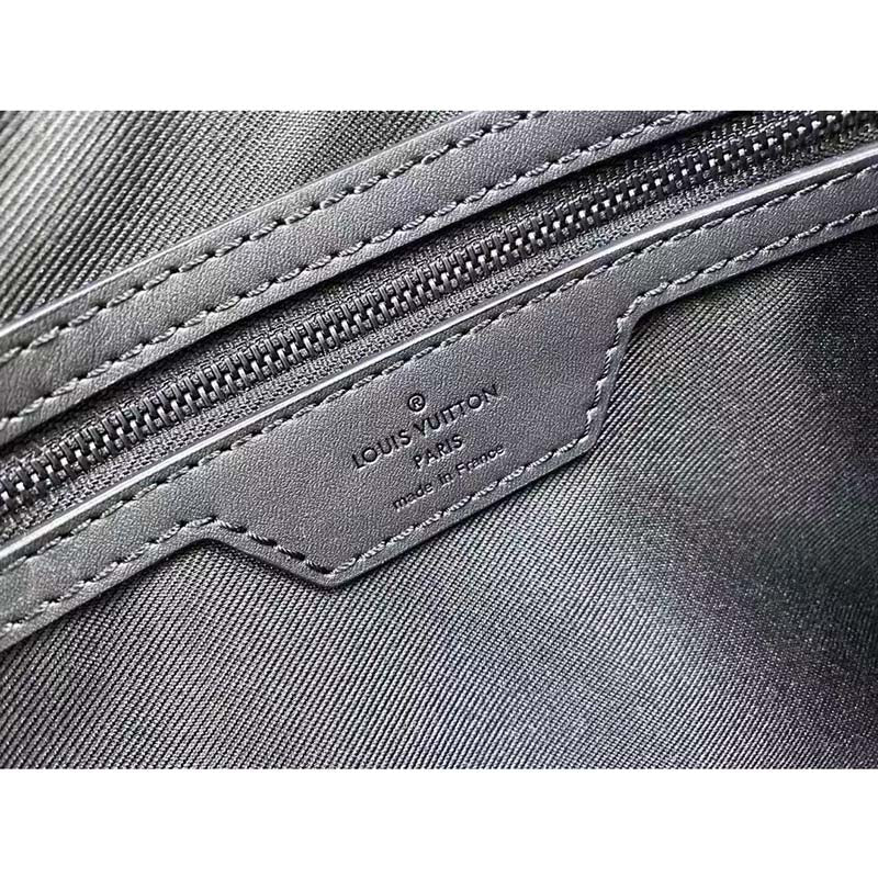 Louis Vuitton LV Unisex Keepall Bandoulière 50 Bag Black Monogram Shadow Embossed Leather