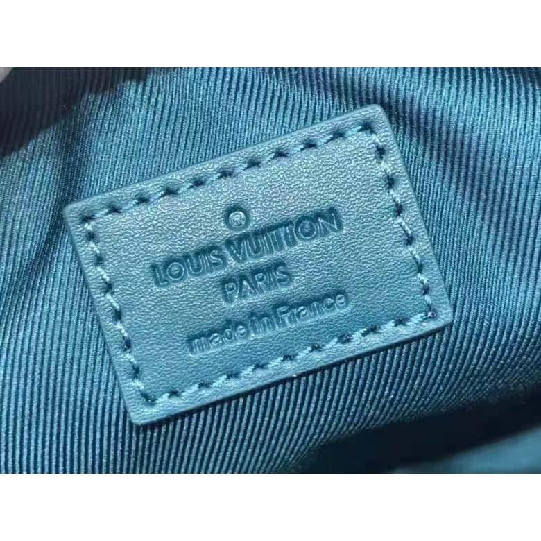 Louis Vuitton LV Unisex Keepall XS Blue Aerogram Cowhide Leather Textile Lining