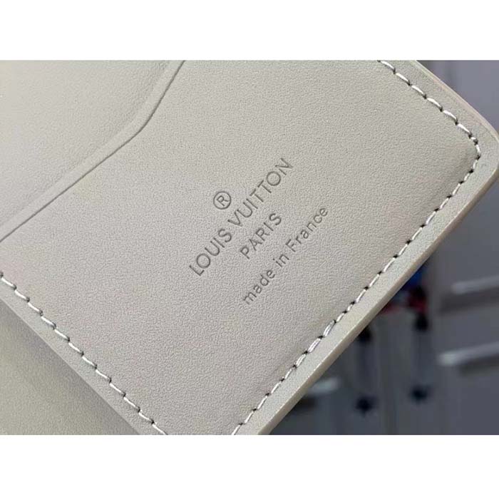 Louis Vuitton LV Unisex Pocket Organizer Sage Cowhide Leather 3 Card Slots
