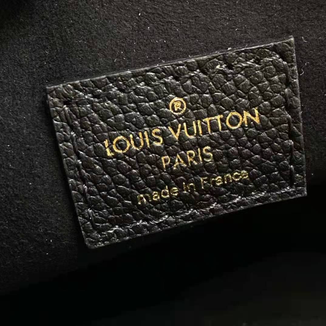Louis Vuitton LV Unisex Tiny Backpack Black Monogram Empreinte Embossed Supple Grained Cowhide