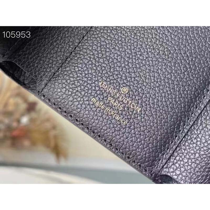 Louis Vuitton LV Unisex Victorine Wallet Black Monogram Empreinte Embossed Supple Grained Cowhide