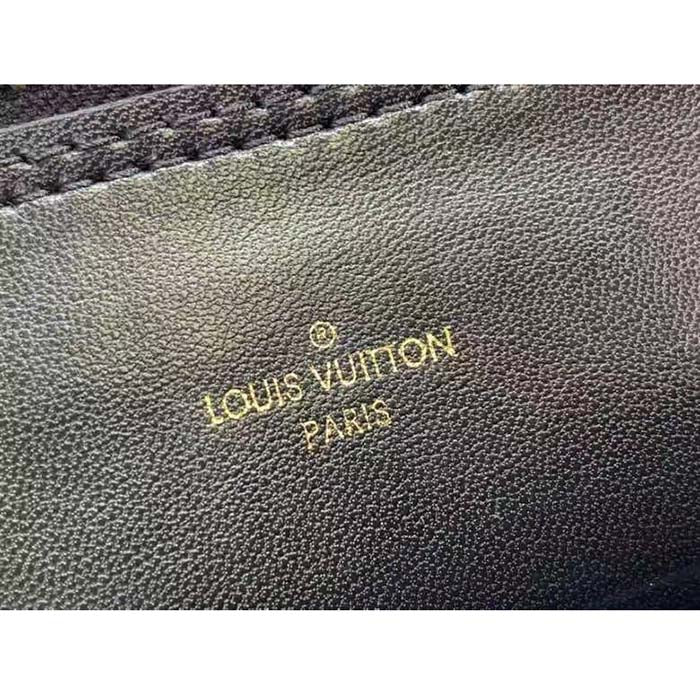 Louis Vuitton LV Women Alma BB Handbag White Black Lamb Cowhide Leather