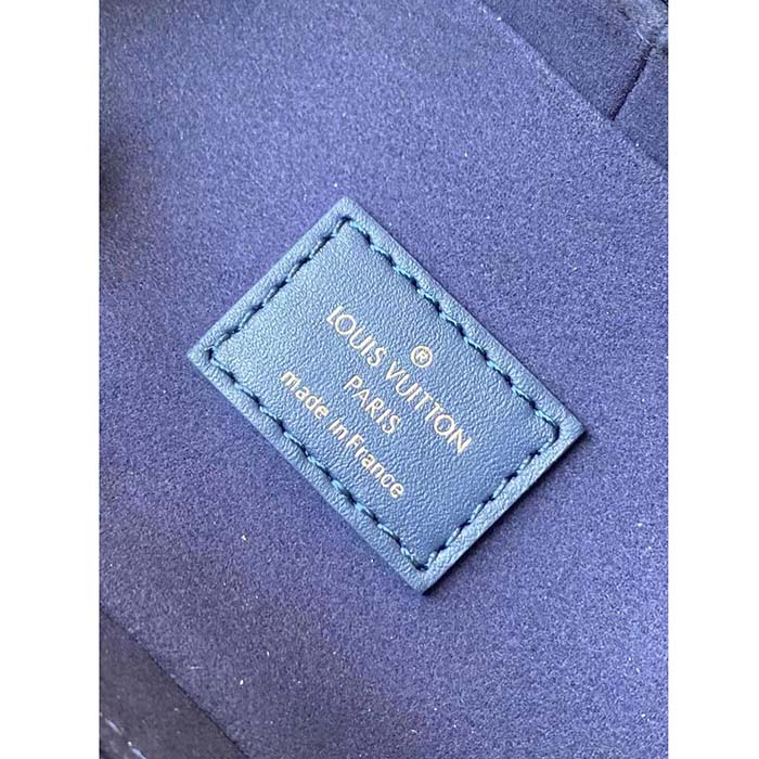 Louis Vuitton LV Women Micro Vanity Blue Monoglam Coated Canvas Microfiber Lining