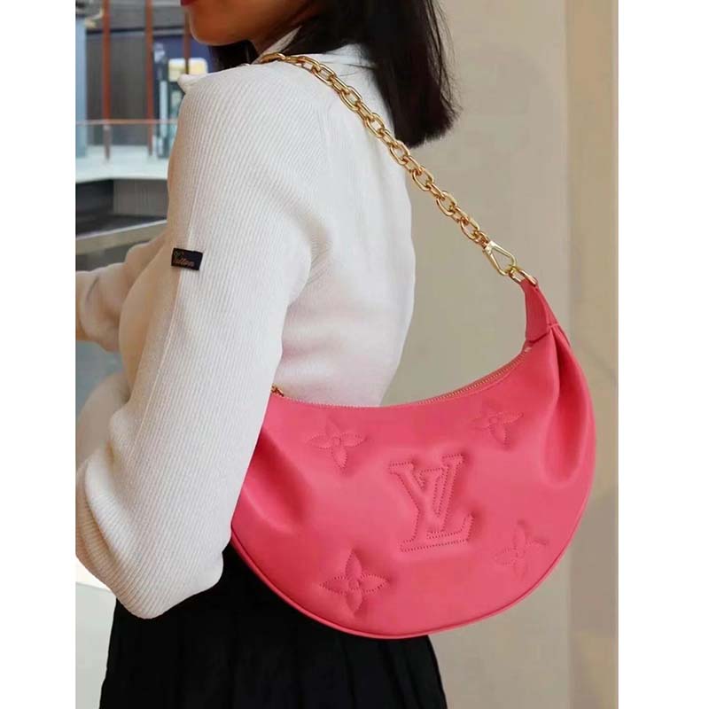 Louis Vuitton LV Women Over The Moon Pink Quilted Embroidered Smooth Calf Leather