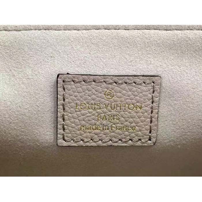 Louis Vuitton LV Women Oxford Greige Grained Calf Leather Microfiber Lining