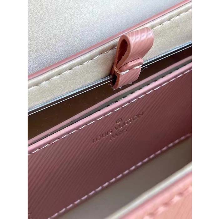 Louis Vuitton LV Women Twist PM Pink Epi Grained Leather Cowhide Lock