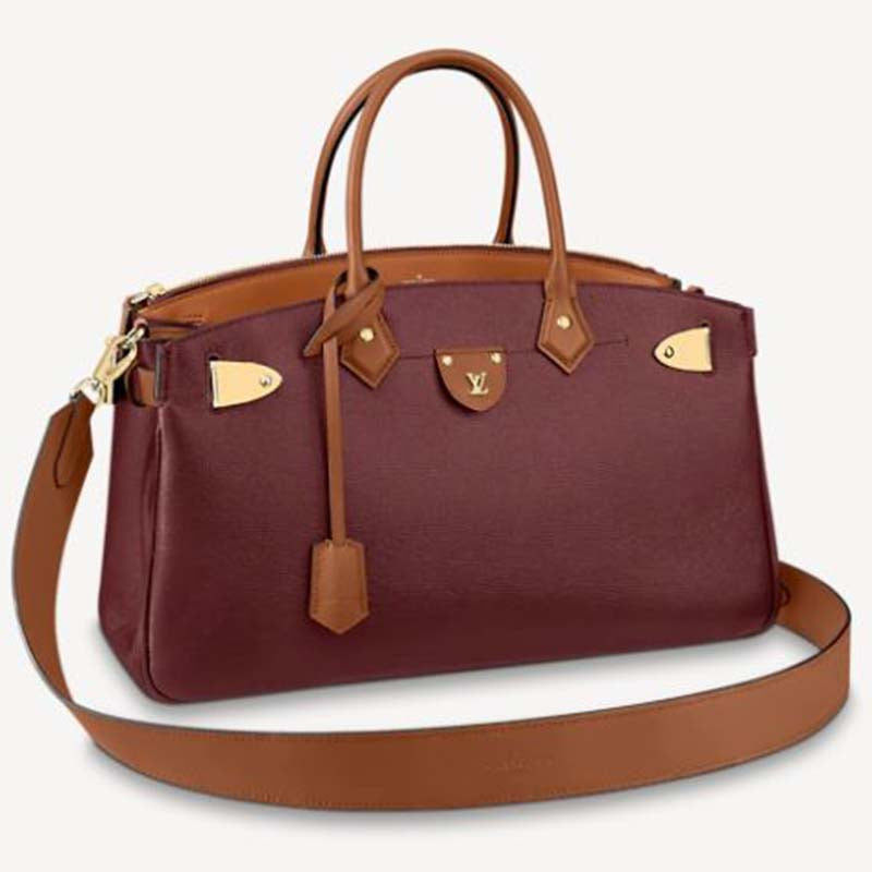 Louis Vuitton Women All Set Handbag Calfskin Cowhide Leather Body-Friendly