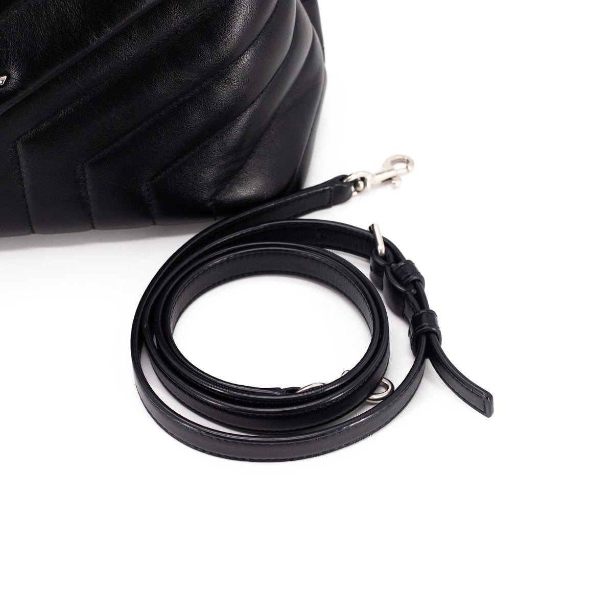 Saint Laurent Small LouLou Top Handle Bag Black