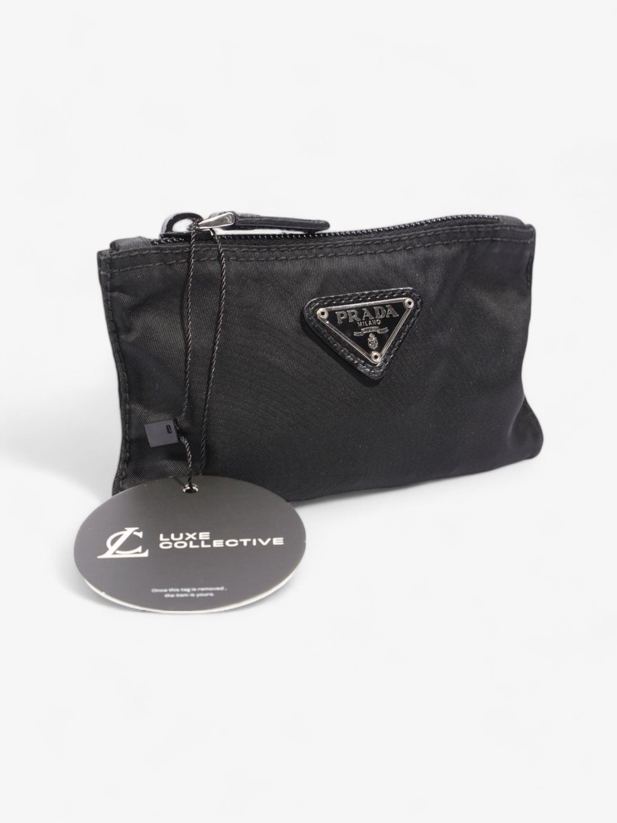 Prada Coin Purse Black Nylon