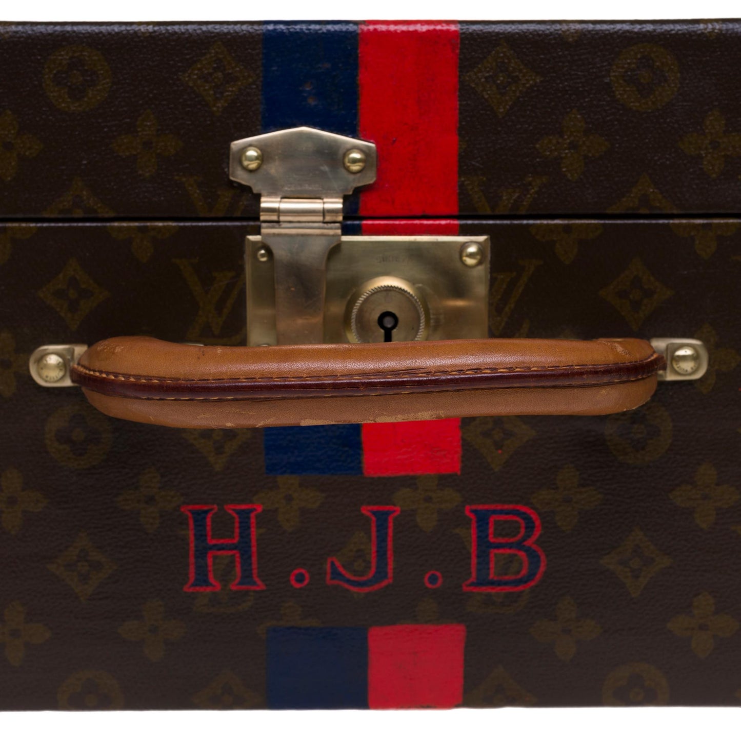 LOUIS VUITTON Rare 75 Suitcase in brown monogram canvas