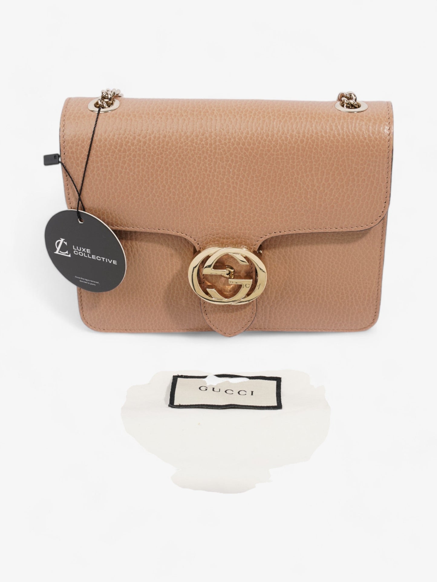 Gucci Interlocking G Chain Camel Leather