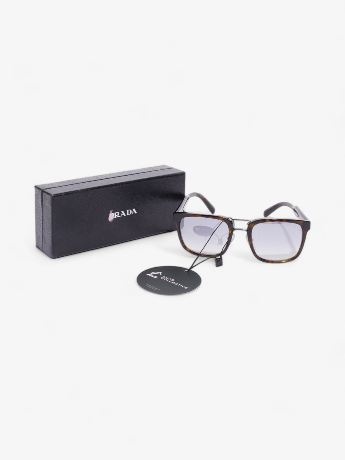 Prada Square Sunglasses Brown Acetate 145mm