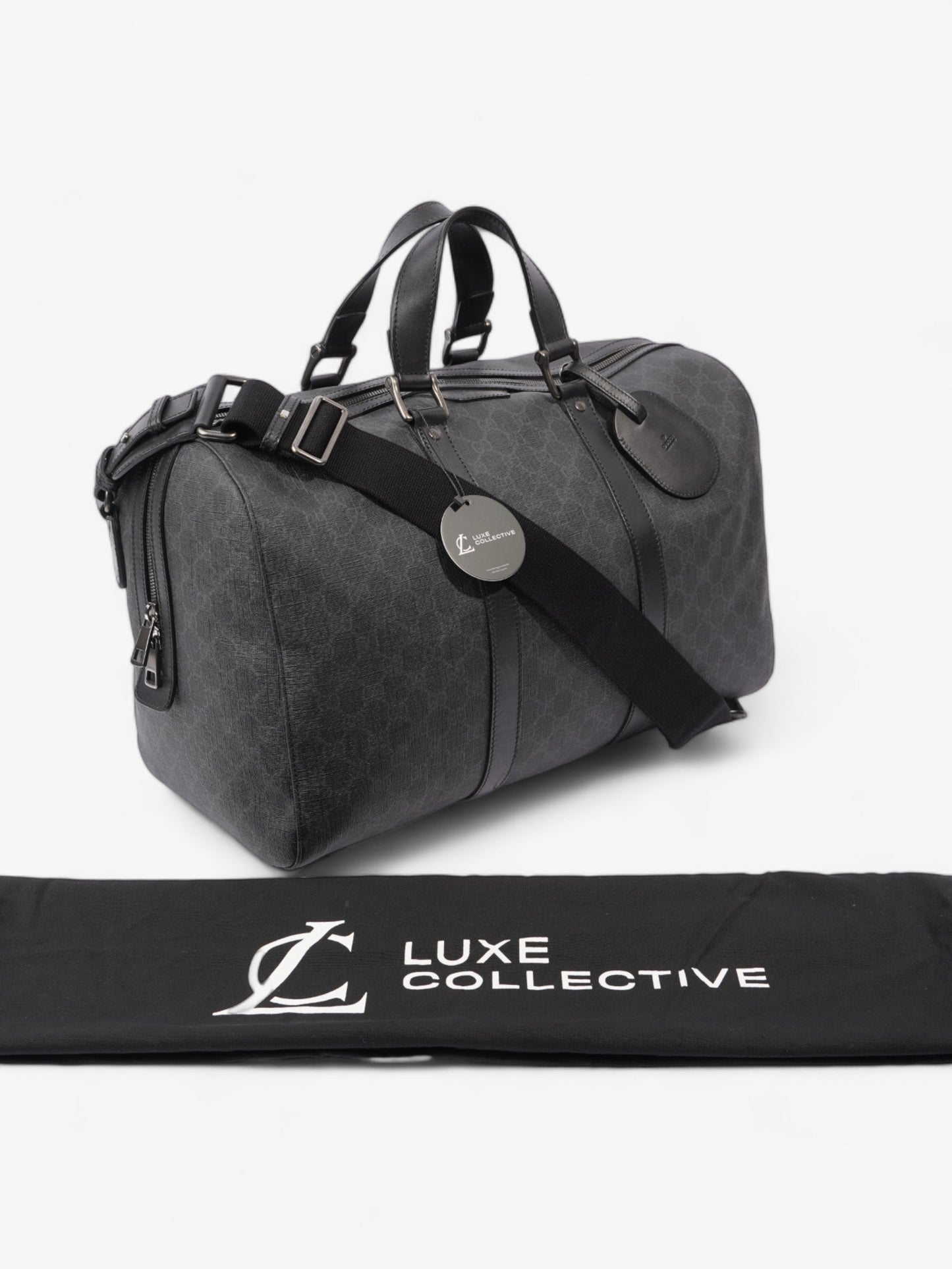 Gucci Carry-On Duffle Black GG Supreme Coated Canvas