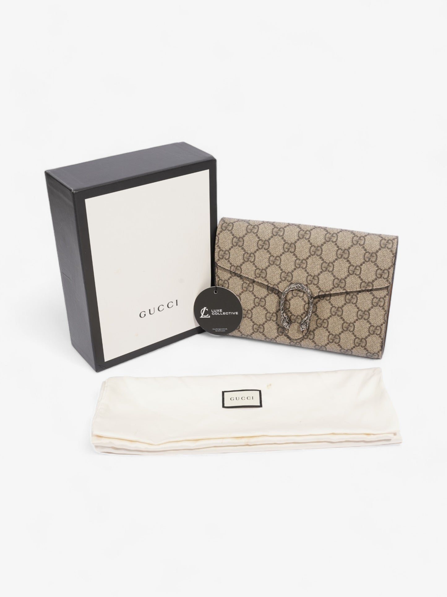 Gucci Dionysus Chain Wallet GG Supreme Coated Canvas