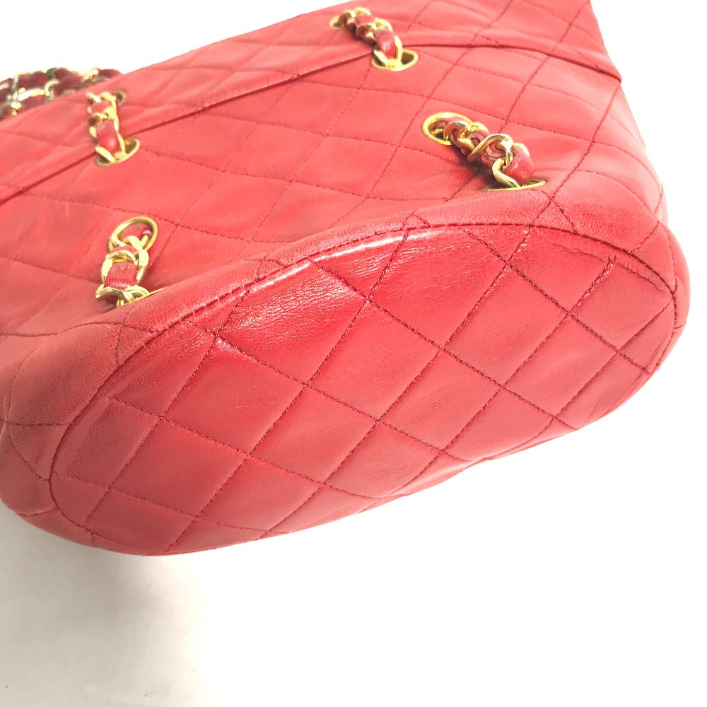 Chanel 30 Lambskin Red Shoulder Bag