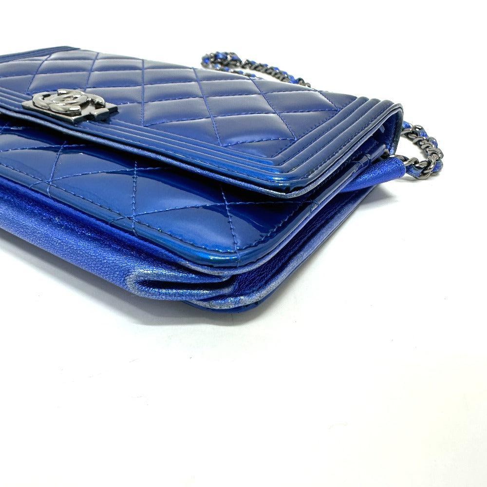 Chanel 30 Leather Blue Shoulder Bag