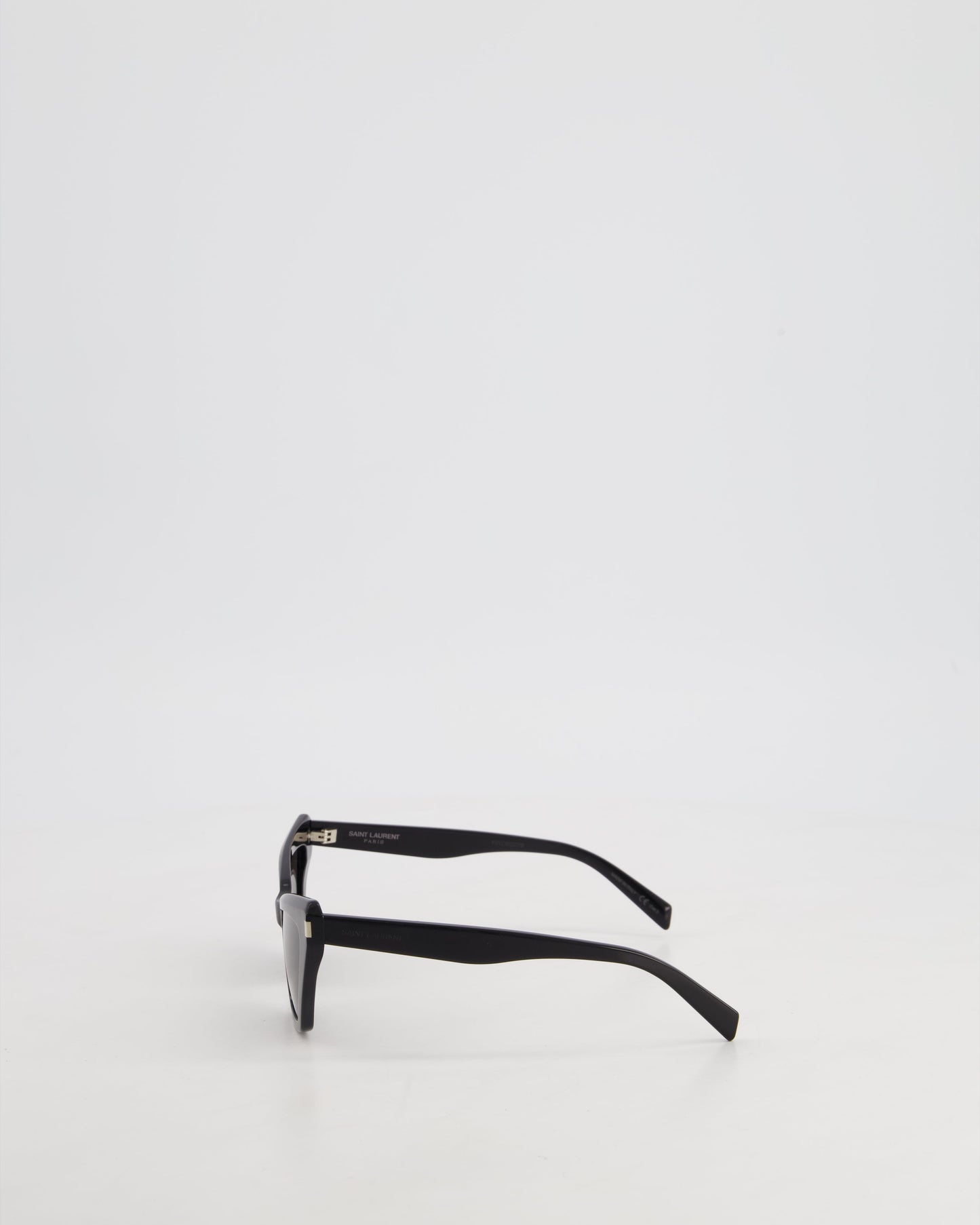 Saint Laurent Black Cat-Eye Acetate Sunglasses