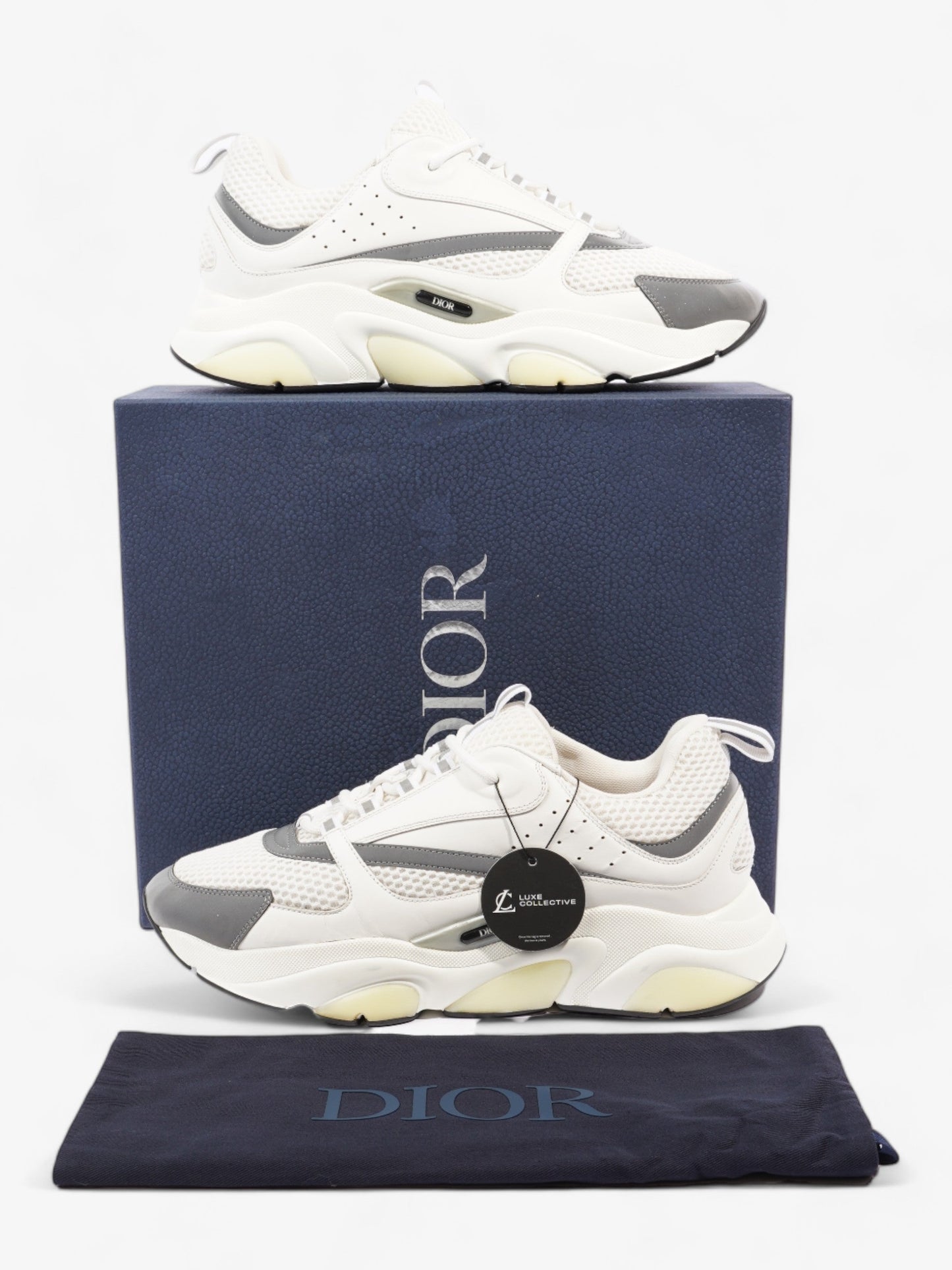 Christian Dior B22 White / Grey Mesh EU 45 UK 11