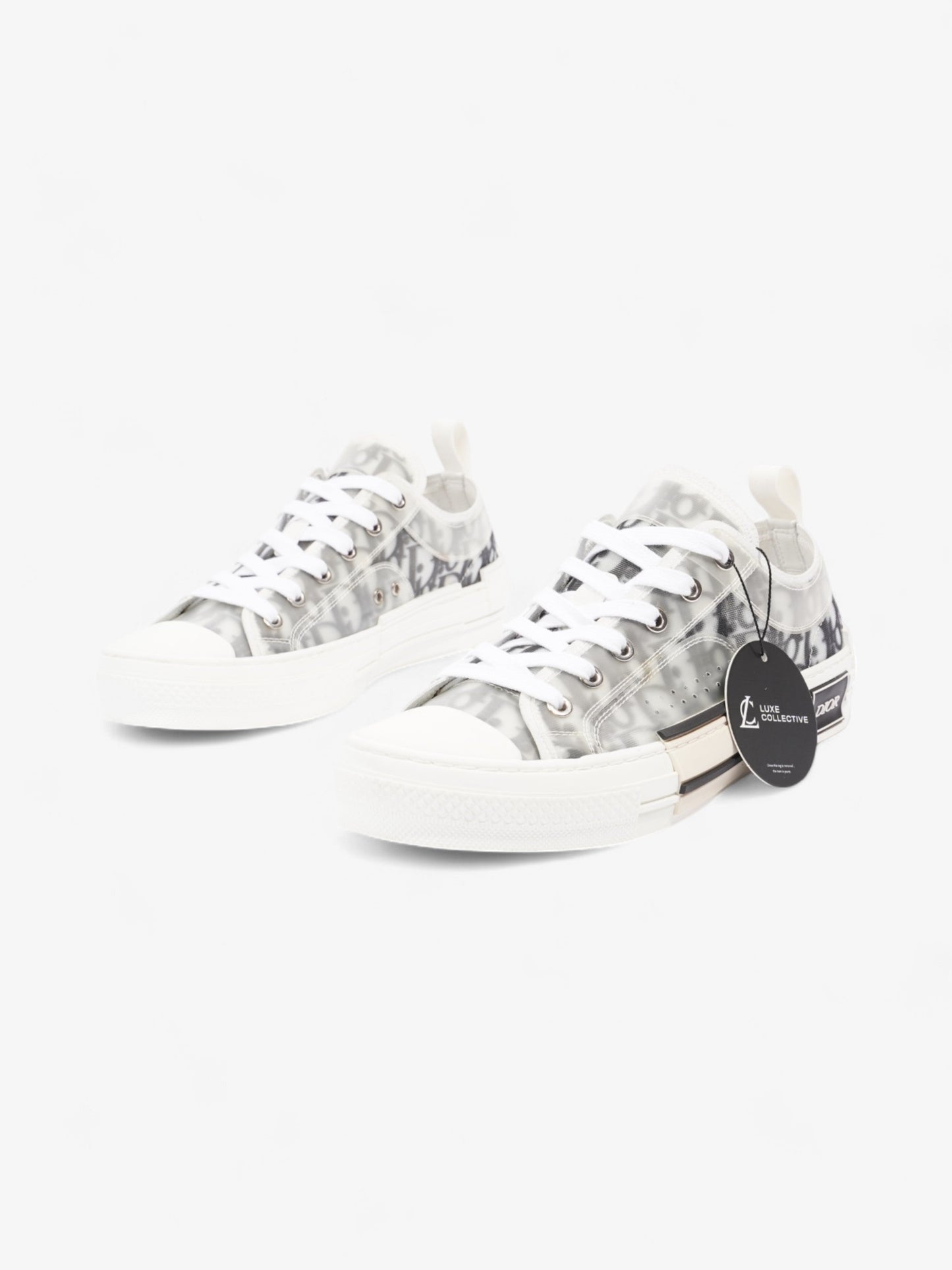 Christian Dior B23 Low-tops Grey Oblique / White Mesh EU 40.5 UK 6.5