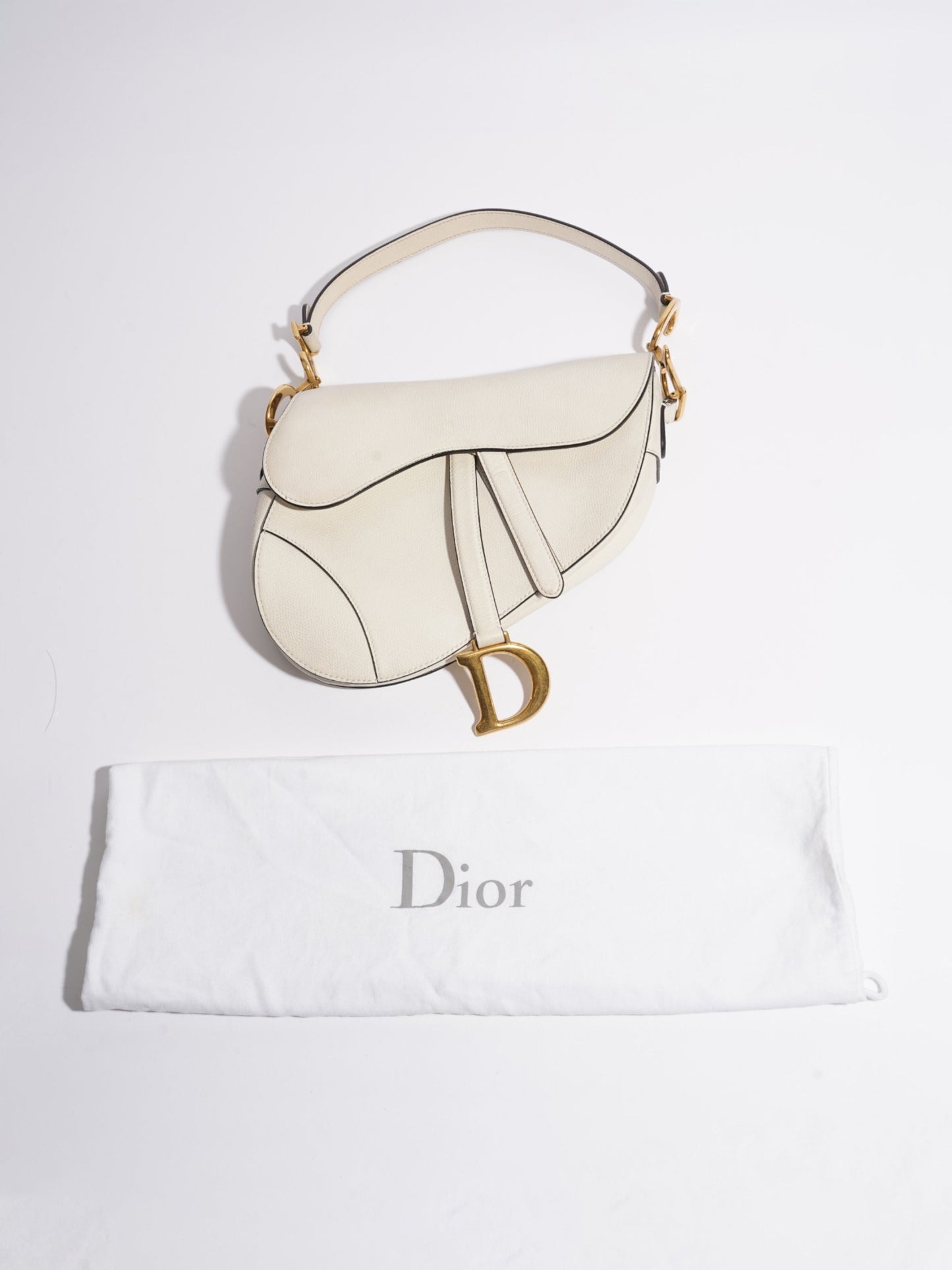 Christian Dior Saddle Cream Leather