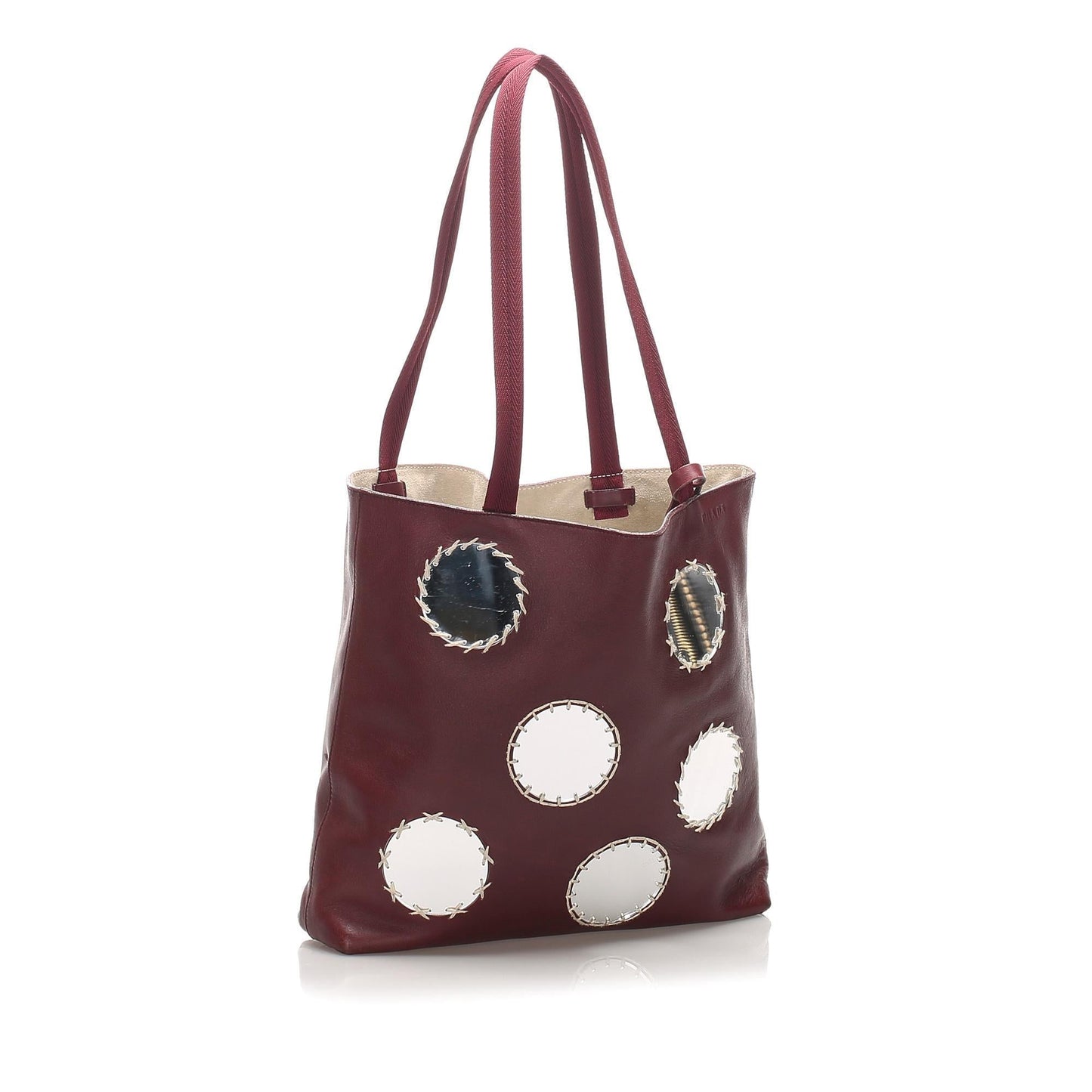 Prada Leather Mirror Tote (SHG-10603)