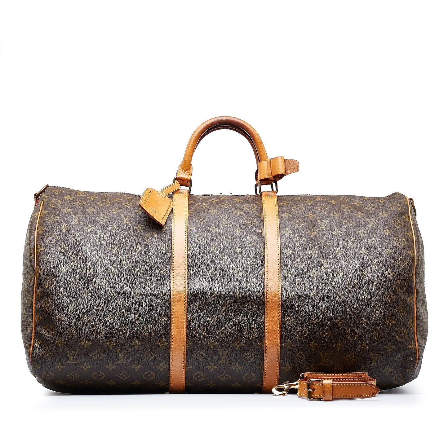 LOUIS VUITTON Monogram Keepall Bandouliere 60 Travel Bag