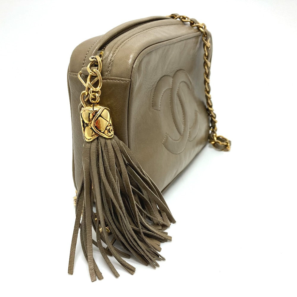 Chanel 30 Lambskin Beige Shoulder Bag