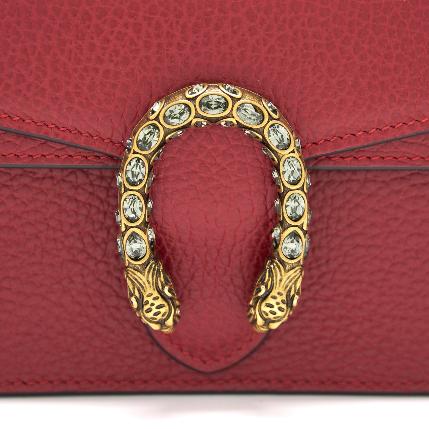 Gucci Dionysus Leather Super Mini Red