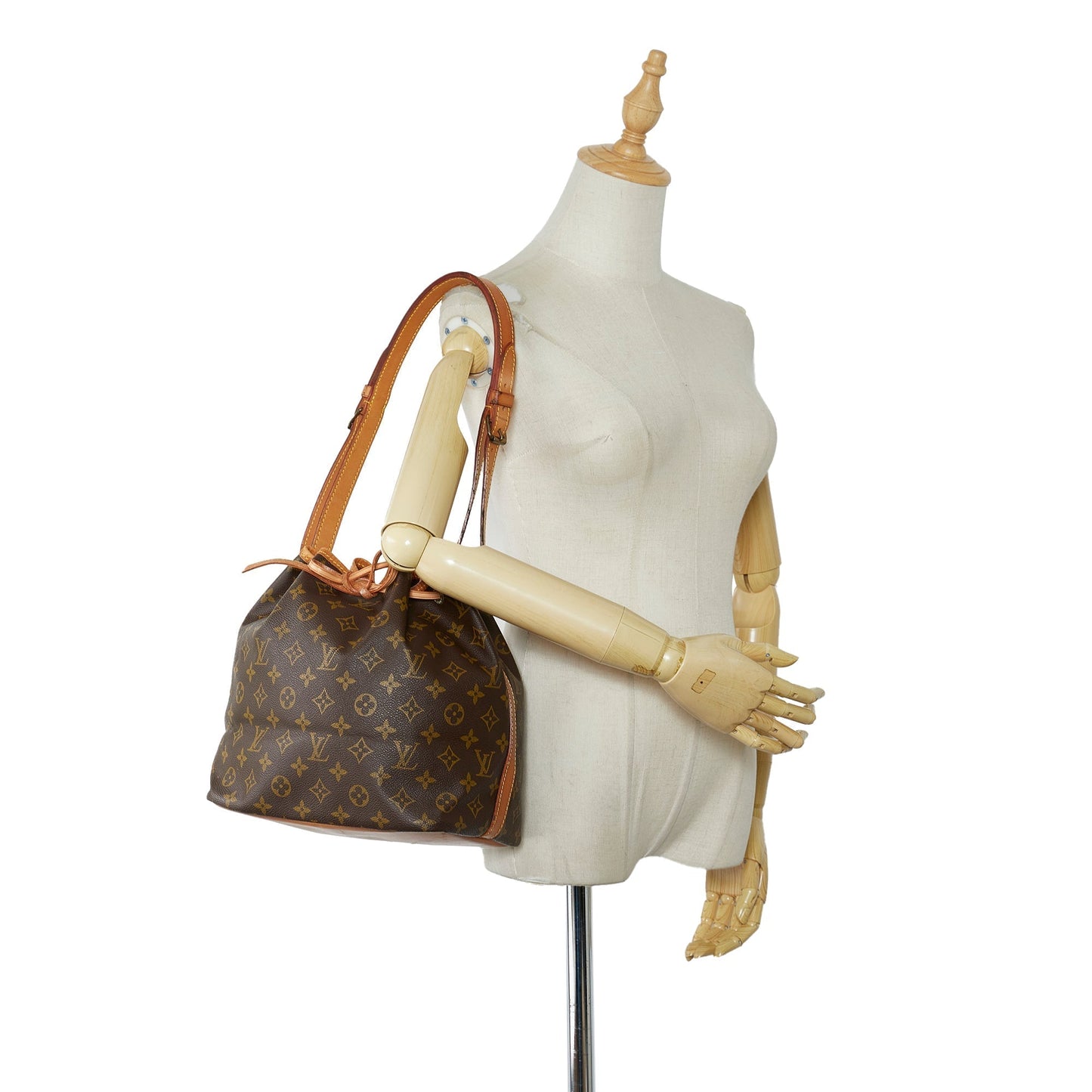 LOUIS VUITTON Monogram Petit Noe Bucket Bag