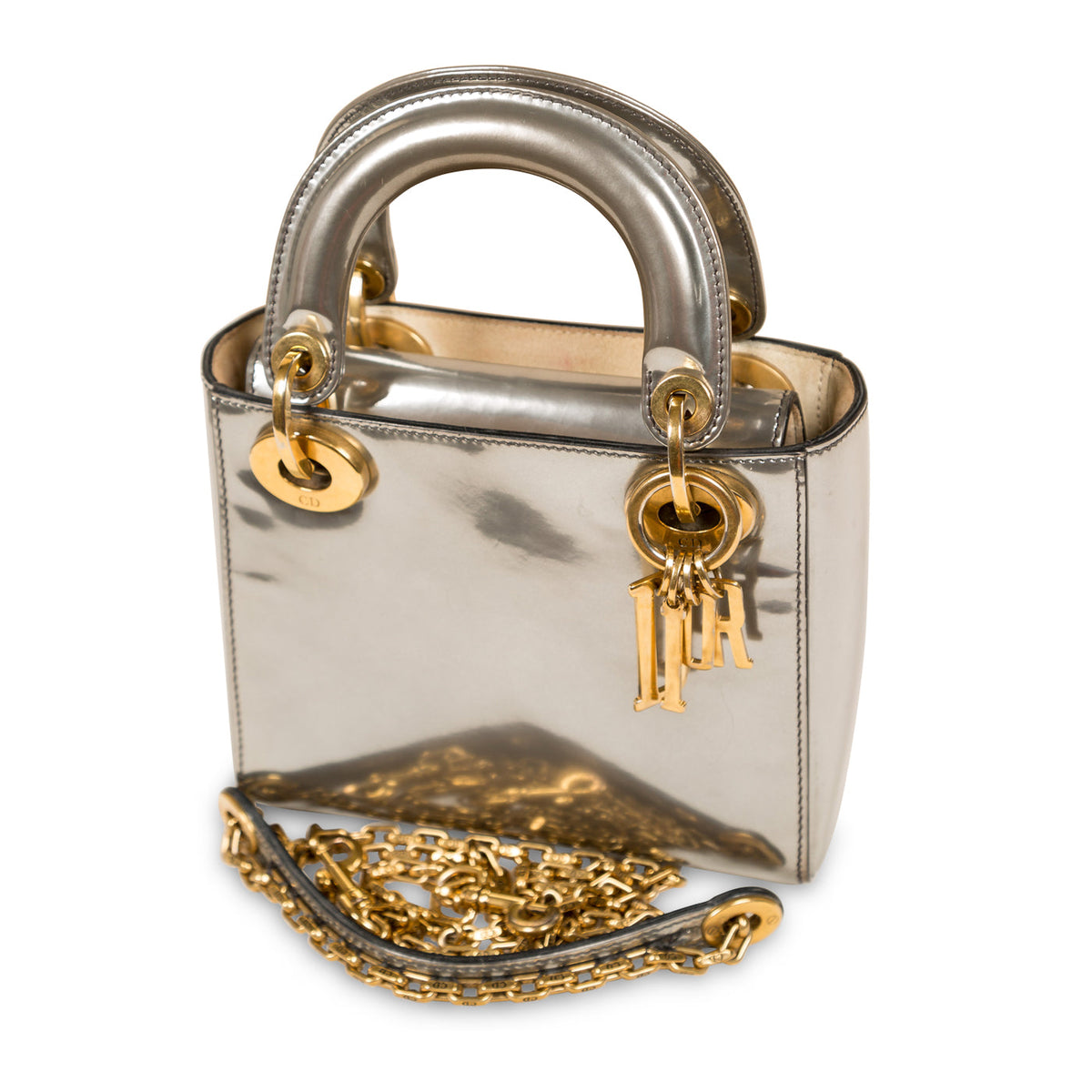 Lady Dior - Silver Patent Leather