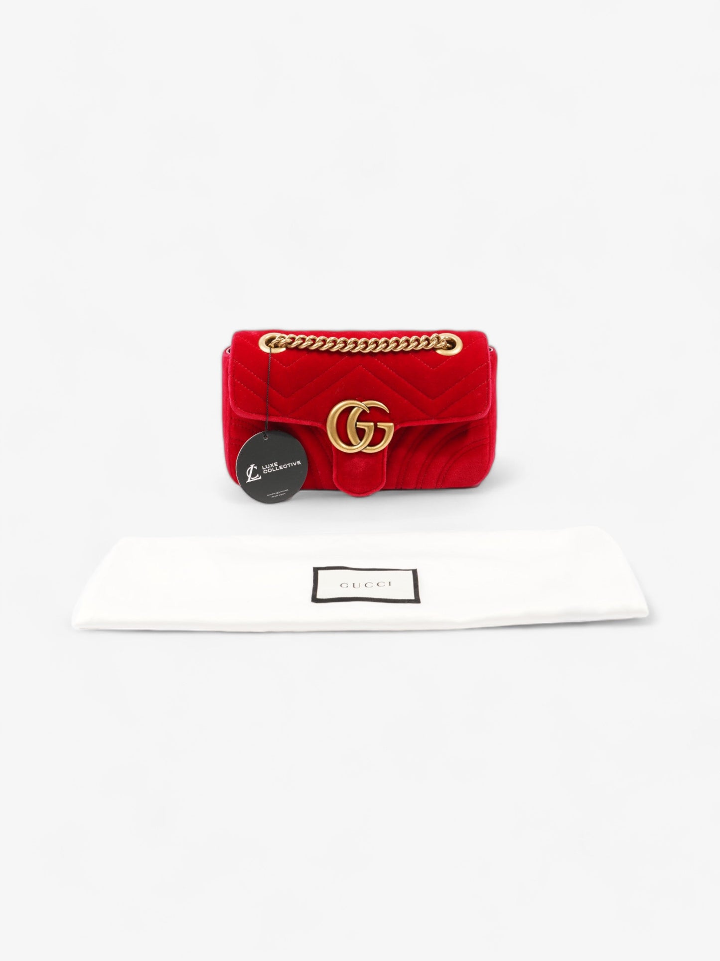 Gucci GG Marmont Red Velvet Mini