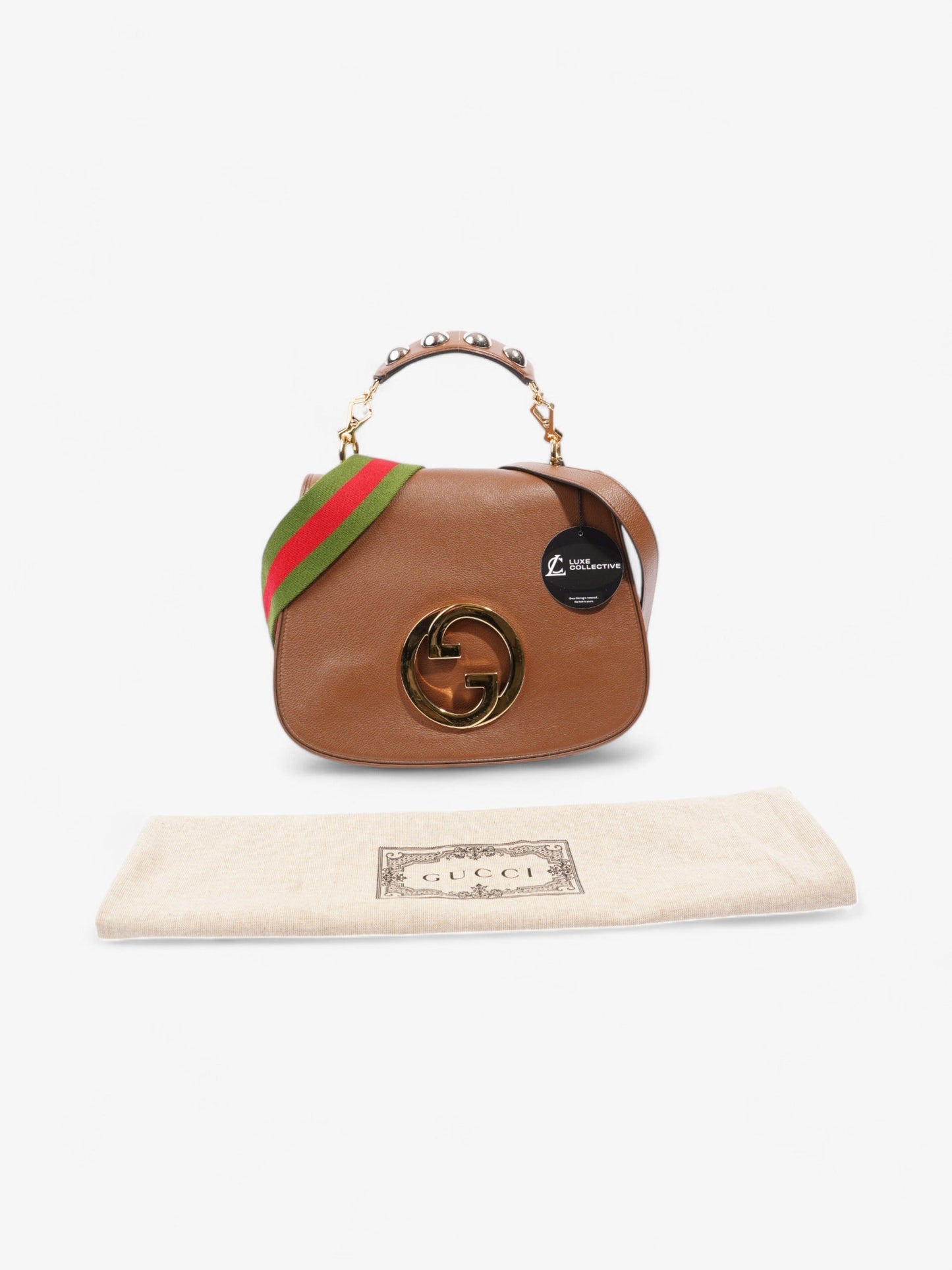 Gucci Blondie Top Handle Bag Brown Leather Medium