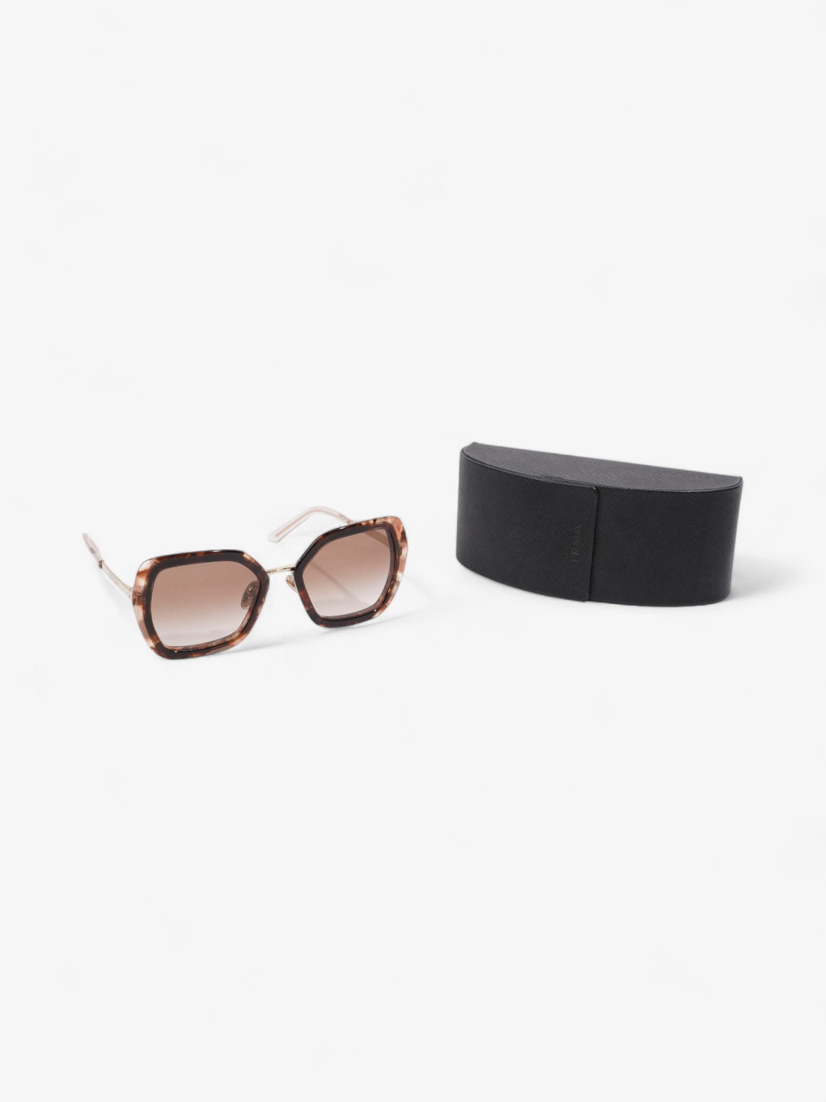 Prada Hexagon Sunglasses Tortoise Acetate 135mm