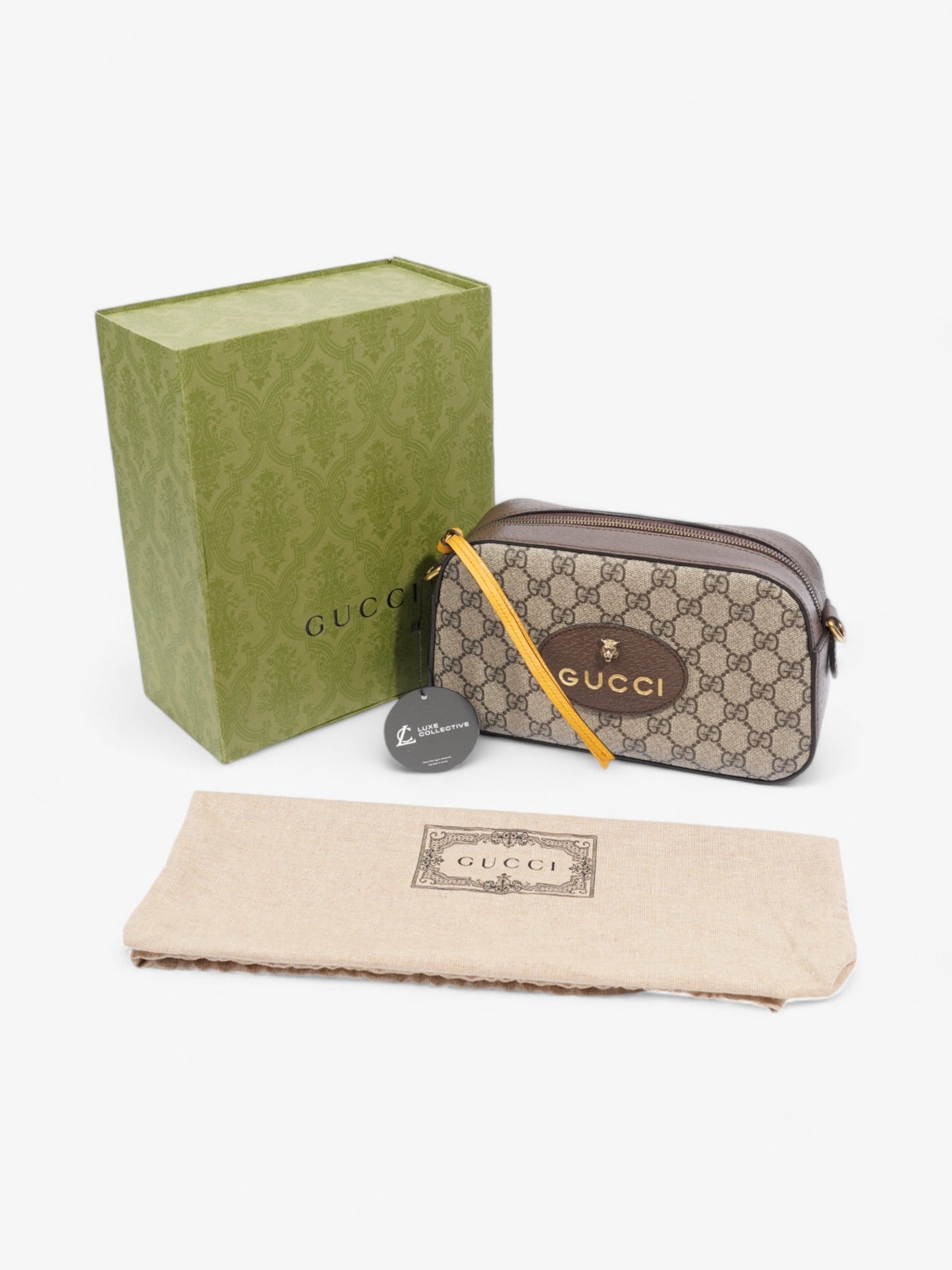 Gucci Neo Vintage Web GG Supreme / Brown / Yellow Canvas