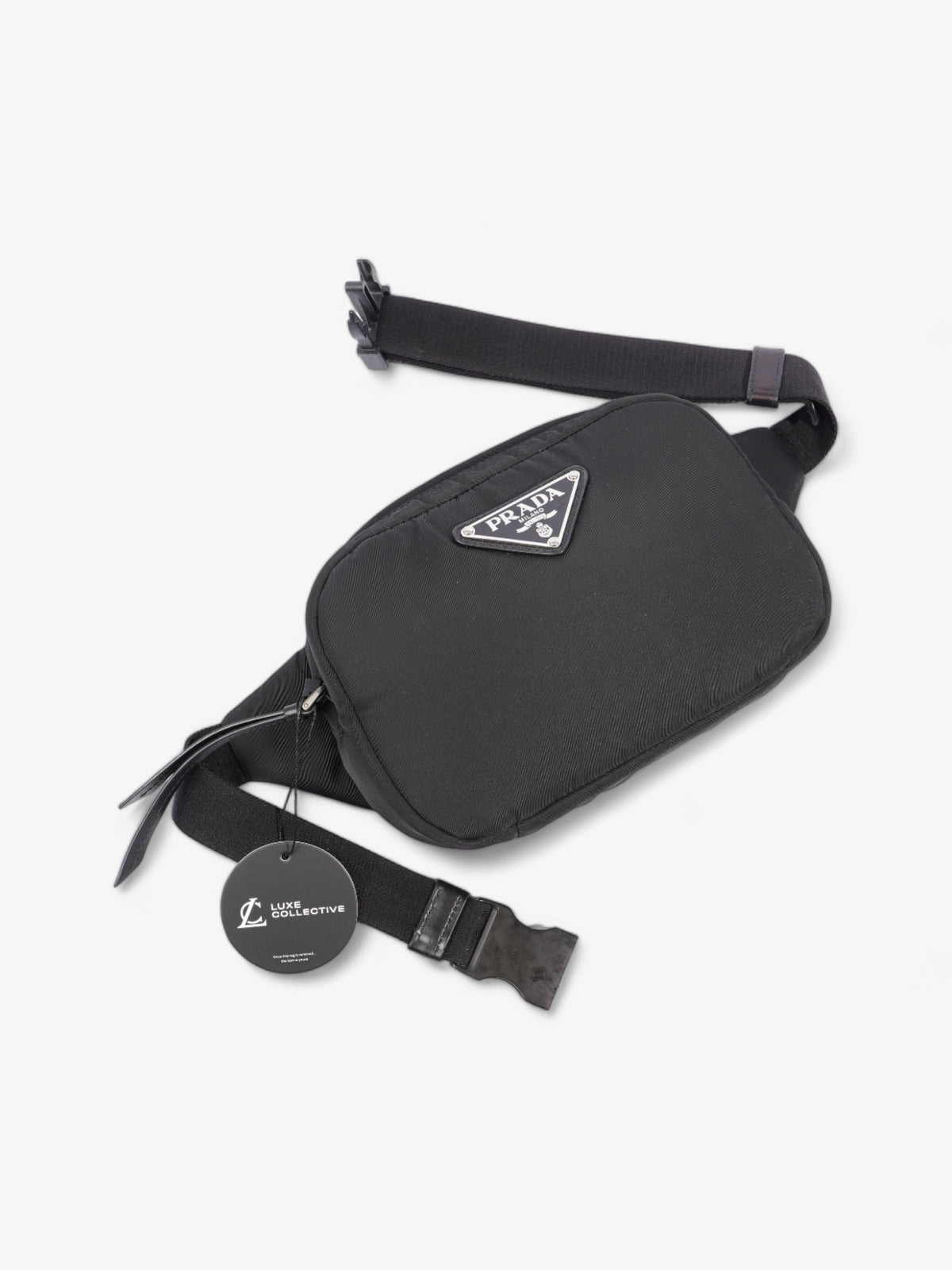 Prada Padded Camera Bum Bag Black Nylon