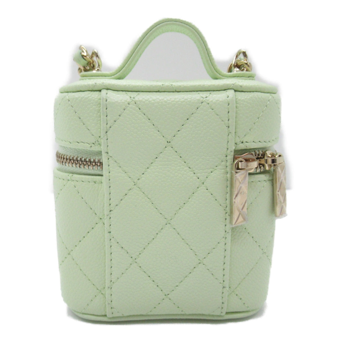 Chanel Chanel Vanity Chain Shoulder Bag Caviar S Green Light Green AP2503