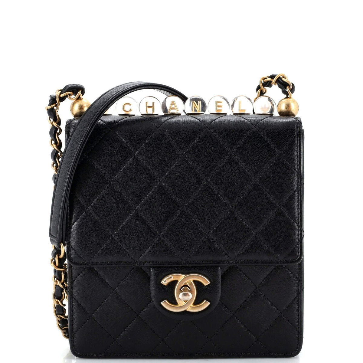 Chanel Chic Pearls Flap Bag Quilted