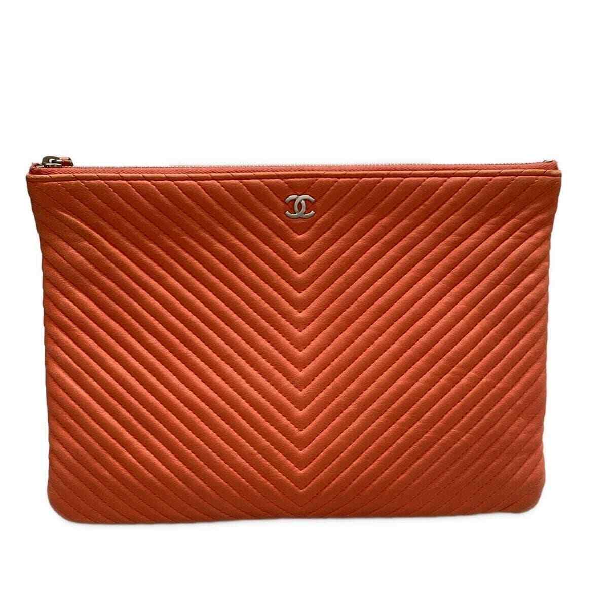 Chanel Chevron Quilting - Coral Red