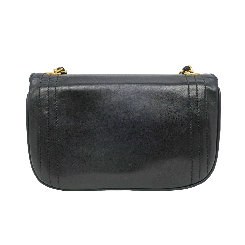 Chanel Chain Shoulder Bag Black Black G A1700