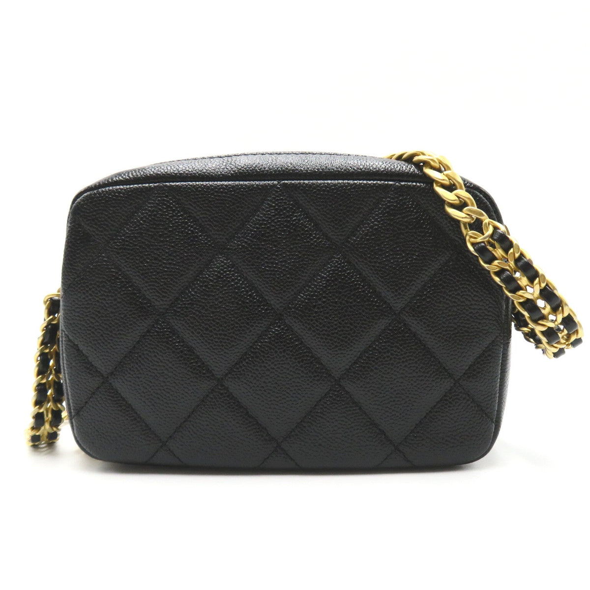 CHANEL CHANEL Chain Sder Chain Shoulder Bag Cabia S Black